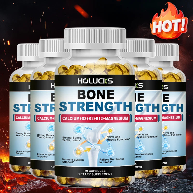 Calcium & Magnesium Supplement with Vitamin D3 K2, Supports Bone Density, Muscle Function, Joint Flexibility & Long-Term Health Healthy supplements