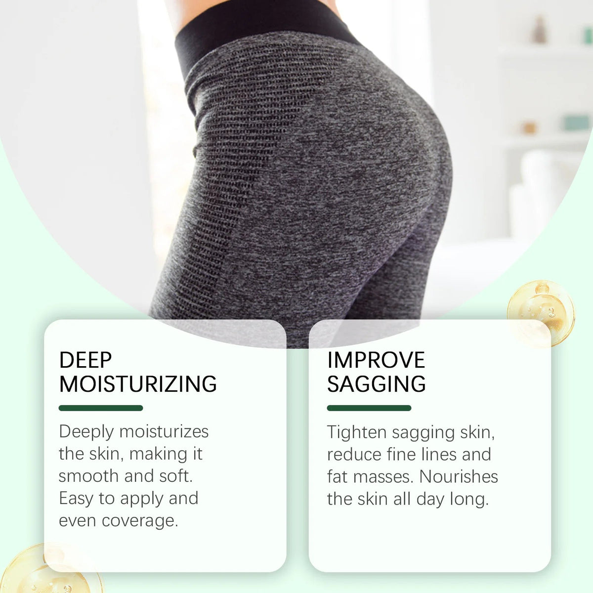 Hip Firm Enlarge Essence Oil Plump Sexy High Buttock Big Ass Moisturize Soft Improve Sag Flat Enhance Hip Elasticity Essence Oil Healthy supplements