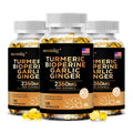 Turmeric Ginger Supplement with Garlic Curcumin Black Pepper, Support Joint Health, Promote Digestion, and Boost Immune Health Healthy supplements