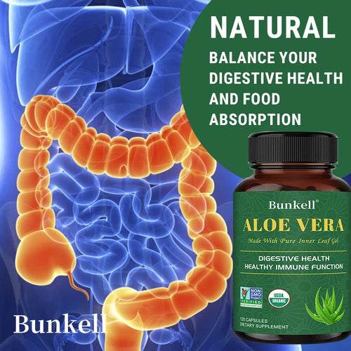 Aloe Vera Supplement - Made with Organic Aloe Vera, Support Digestion, Skin and Joint Health for Men and Women Healthy supplements