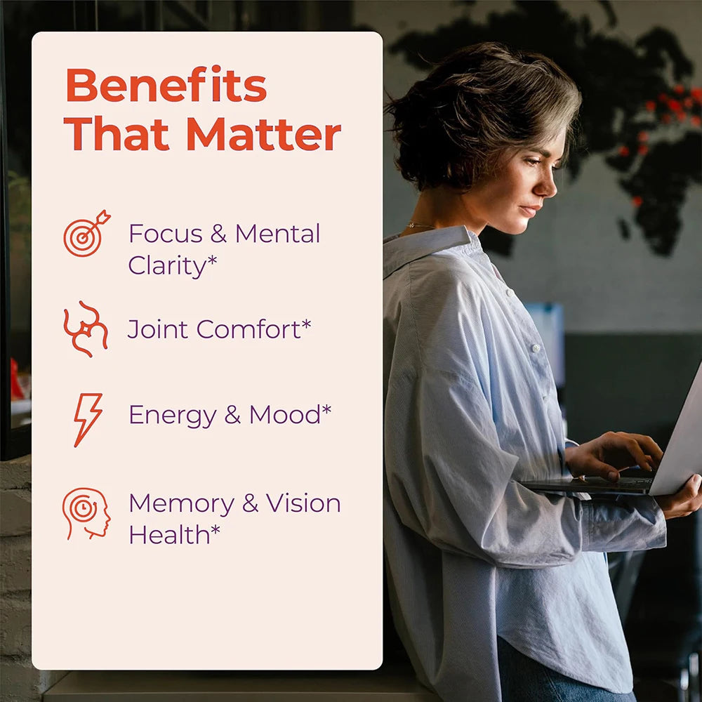 Happy Saffron Supplements Saffron Extract for Mood & Memory, Eye Health - Joint Supplement for Women & Men - 90 Vegan Capsules Healthy supplements
