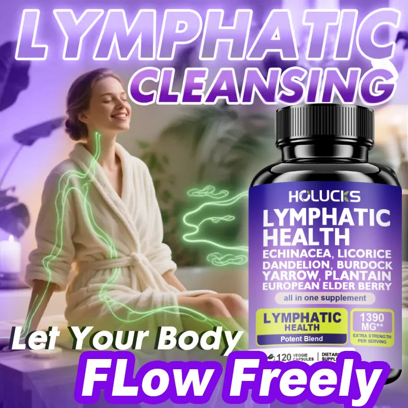 Buy 1 Get 1 Free! Premium Lymphatic Health Supplement, for Reduces Swelling, Boosts Immune Defense & Healthy Fluid Circulation Healthy supplements