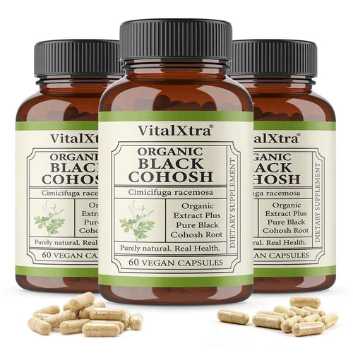Black Cohosh Supplement, Female Herbal Support, Relieves Menopausal Hot Flashes and Night Sweats, and Improves Sleep Quality