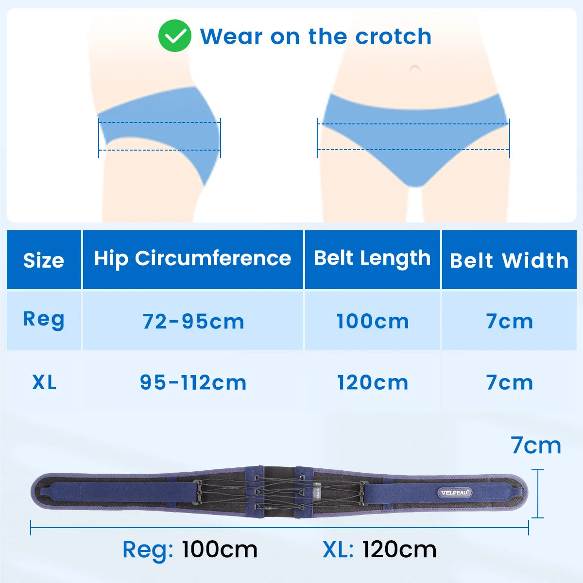 VELPEAU Sacroiliac Si Joint Hip Belt for Men Women, Adjustable Pelvis Support Belt for Sciatica, Lower Back and Lumbar Pain Healthy supplements