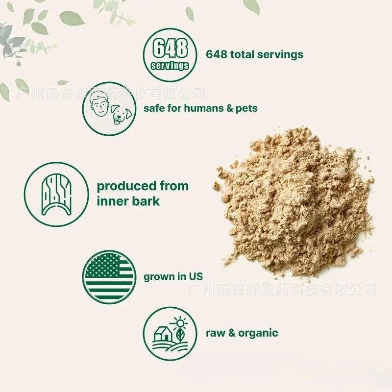 Ulmus Rubra Slippery Elm Bark Powder Natural Herbal Supplement Supports Gut Health Soothes Irritation Promotes Digestive Healthy supplements