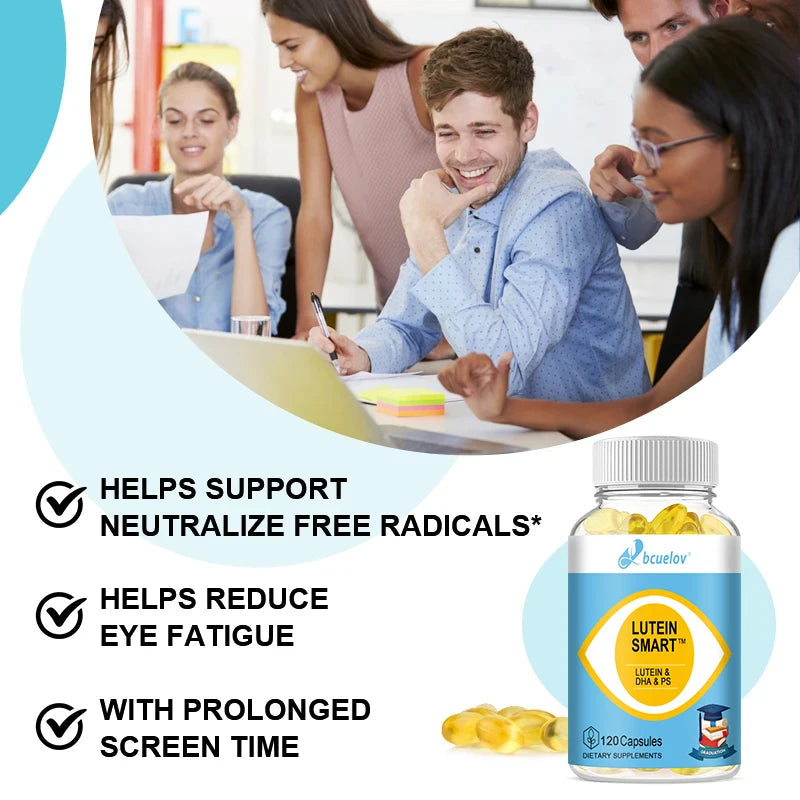 Lutein Ester Capsules - Algae & Flaxseed Oil, Plant-Based Eye Wellness Supplement, Supports Eye Comfort, Vision & Macula Health Healthy supplements
