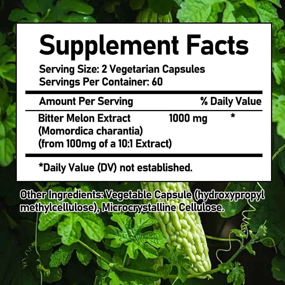 Natural Bitter Melon Extract Supplements for Blood Sugar Control and Immune Boosting