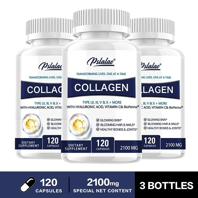 Collagen Capsules - Contains Vitamin C, Promotes Joint and Bone Health, Healthy Hair, Nails and Skin, Boosts Energy Healthy supplements