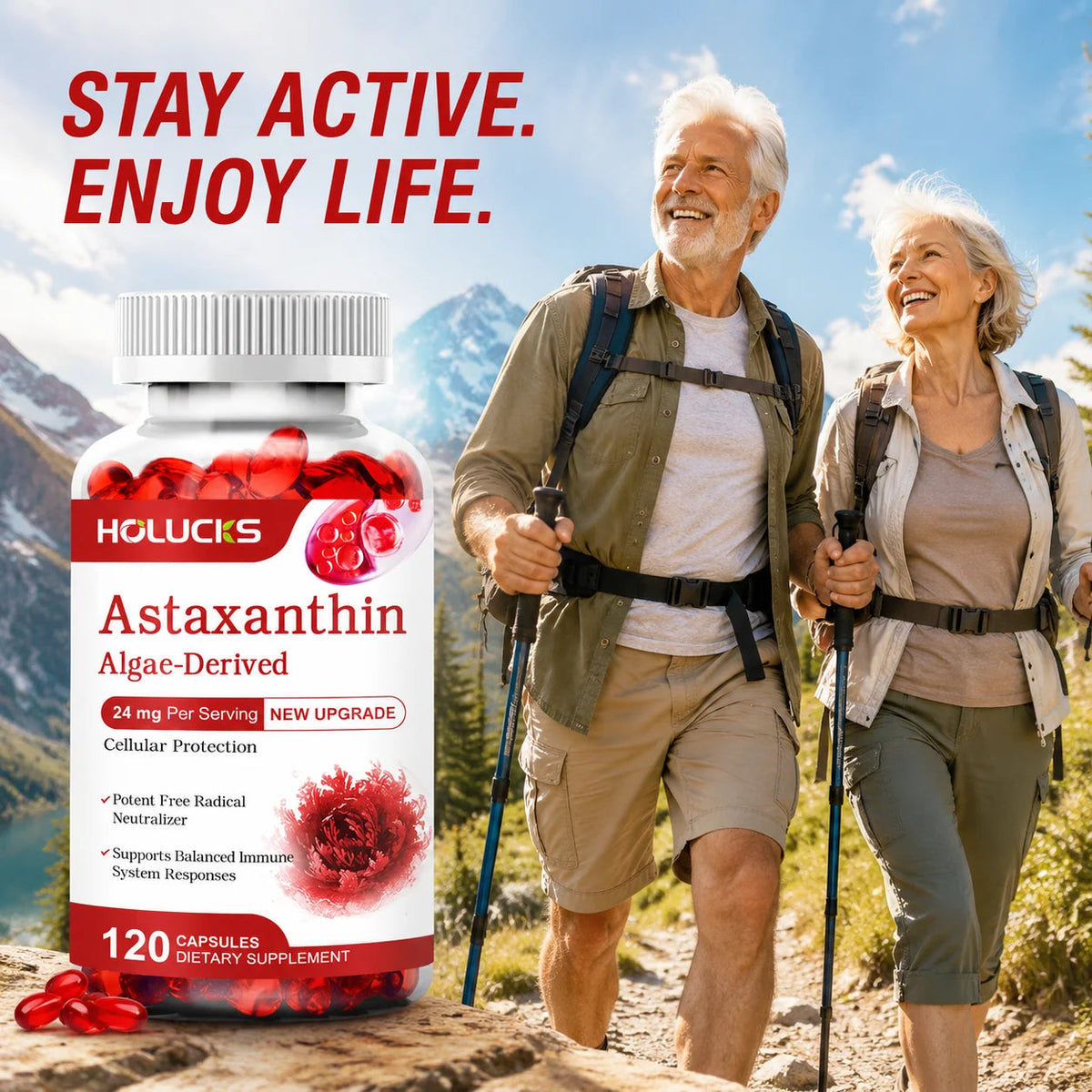 Astaxanthin 24mg Supplement, for Cardiovascular Health, Anti-aging,Support Eye,Skin,Joint, Heart & Immune Health, Antioxidant Healthy supplements