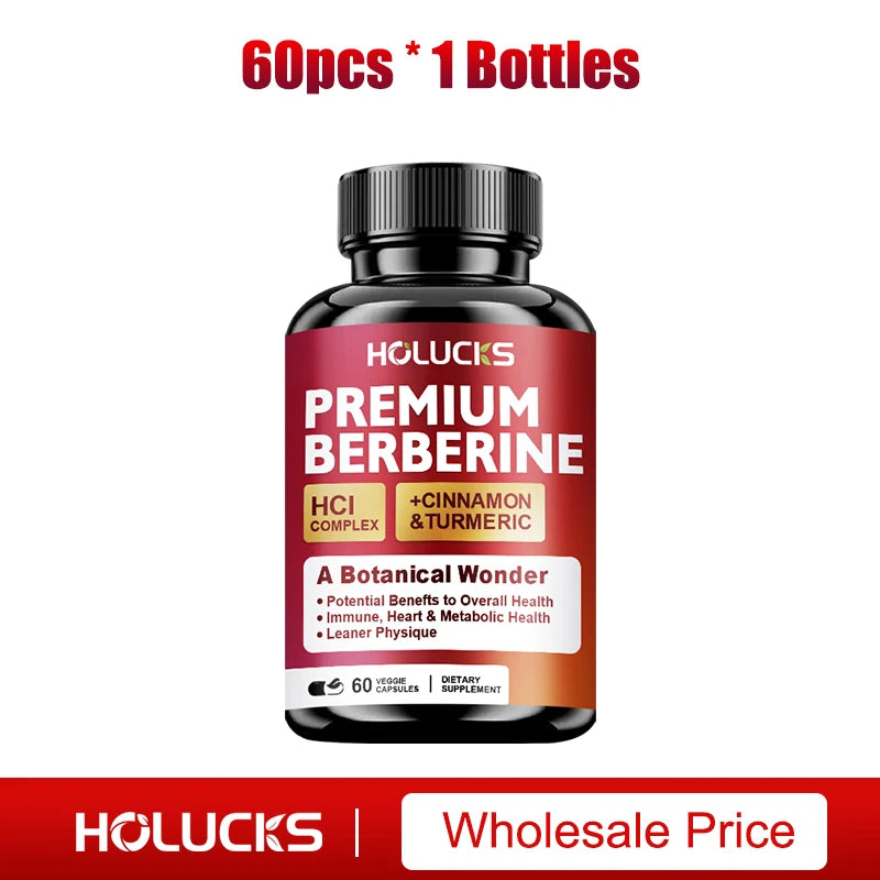 Berberine Supplements, with Cinnamon & Turmeric, Support Metabolic Health, Immune Balance & Wellness  for Daily Life Healthy supplements