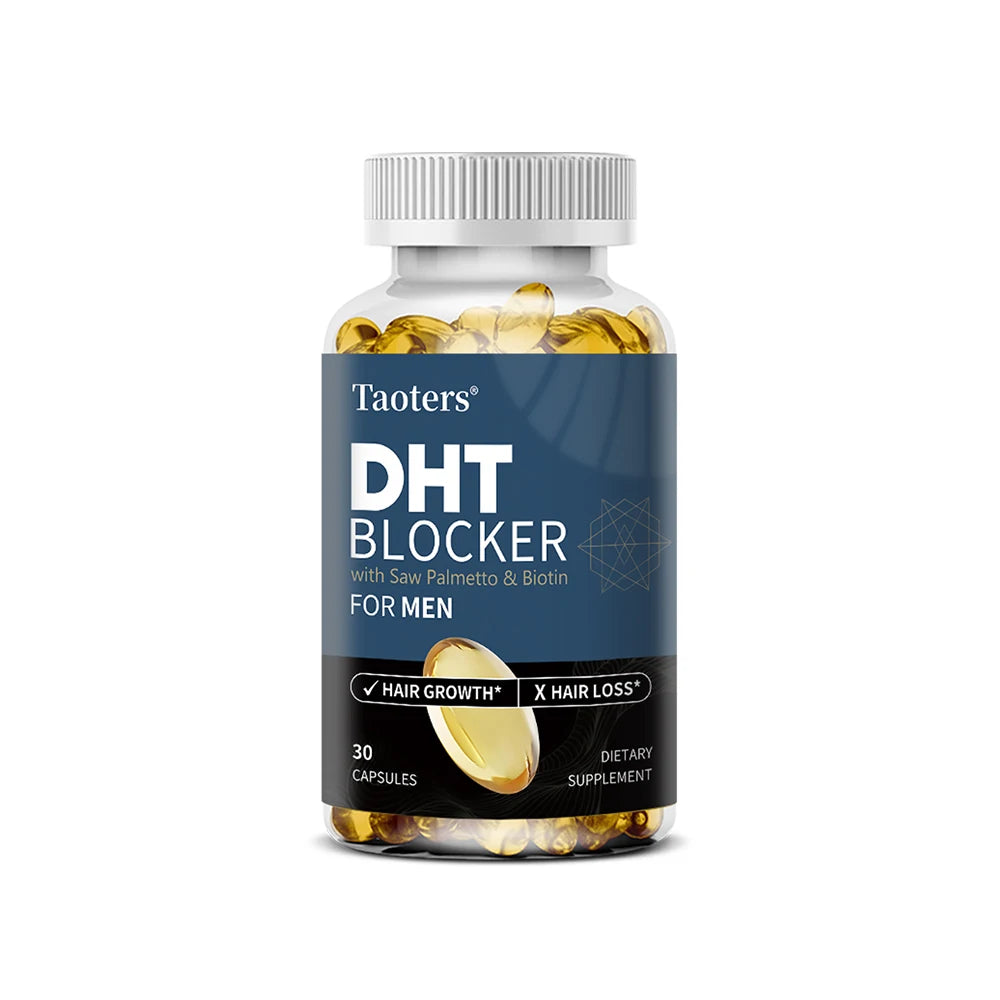 DHT Blocker Hair Growth Supplement with Saw Palmetto, Support Thicker Hair Reduce Thinning & Breakage, Boost Scalp Health Healthy supplements
