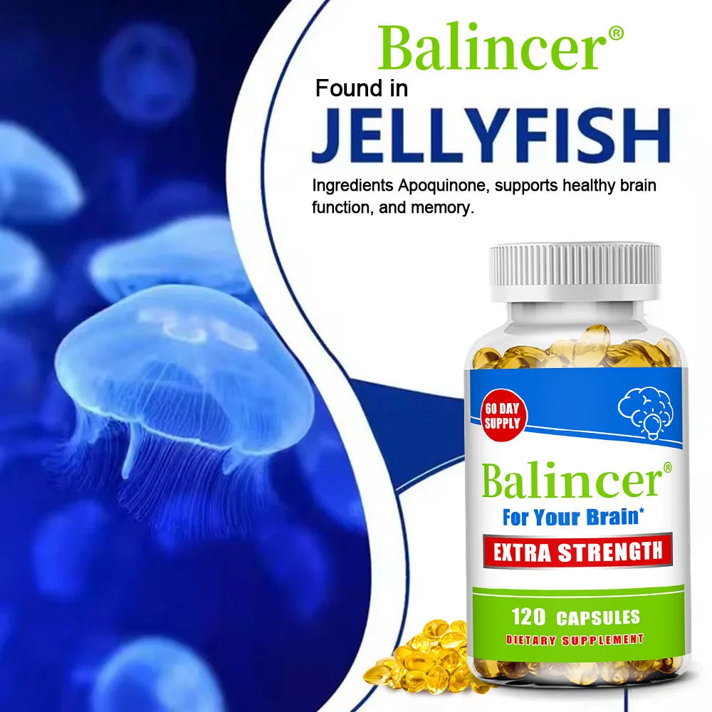 Vitamin D Capsules, Natural Brain Health Supplement, Support Cognitive Function, Memory, Concentration, Immune & Muscle Wellness Healthy supplements