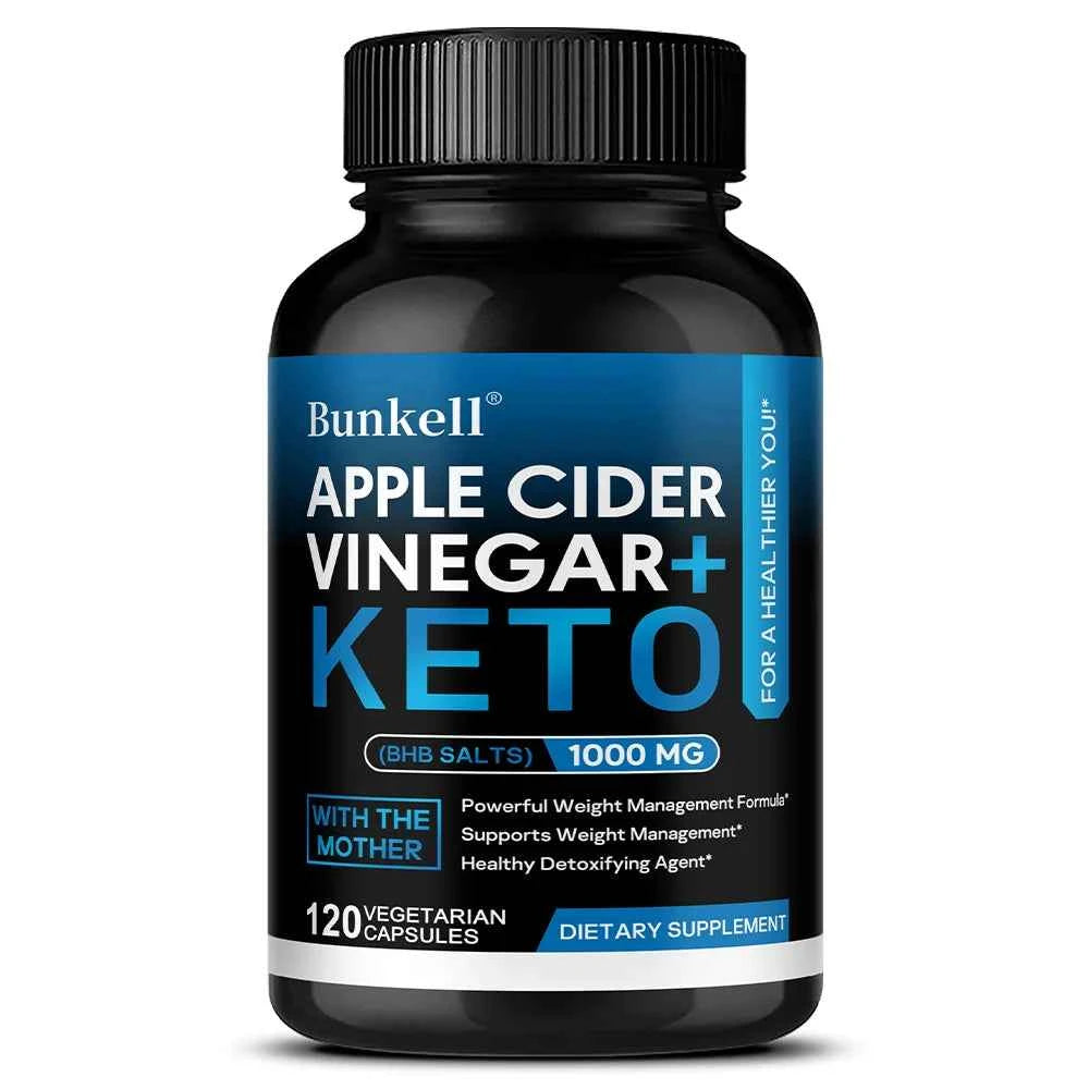 Keto Apple Cider Vinegar Capsules for Weight Management & Digestive Health