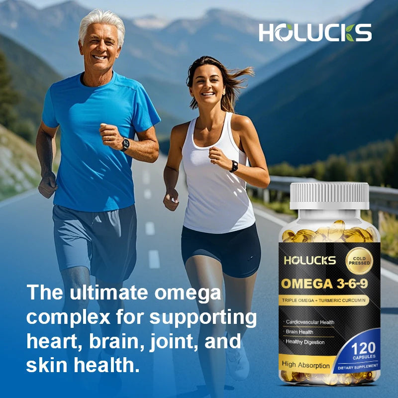 Buy 1 Get 1 Free! Omega 3-6-9 Supplement, Supports Heart & Brain Health, Skin Vitality, Immune Function & Daily Body Balance Healthy supplements