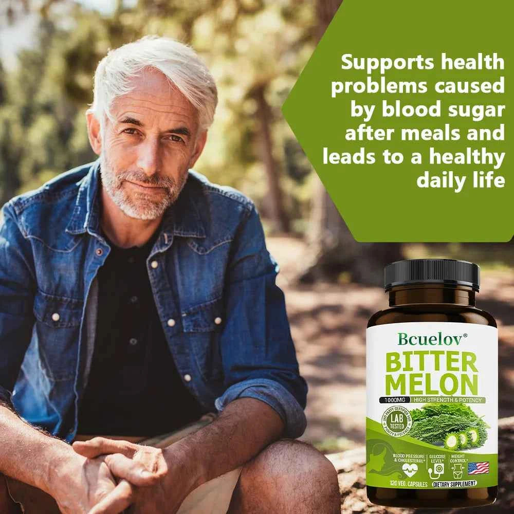 Natural Bitter Melon Capsules for Enhanced Blood Circulation and Wellness Support