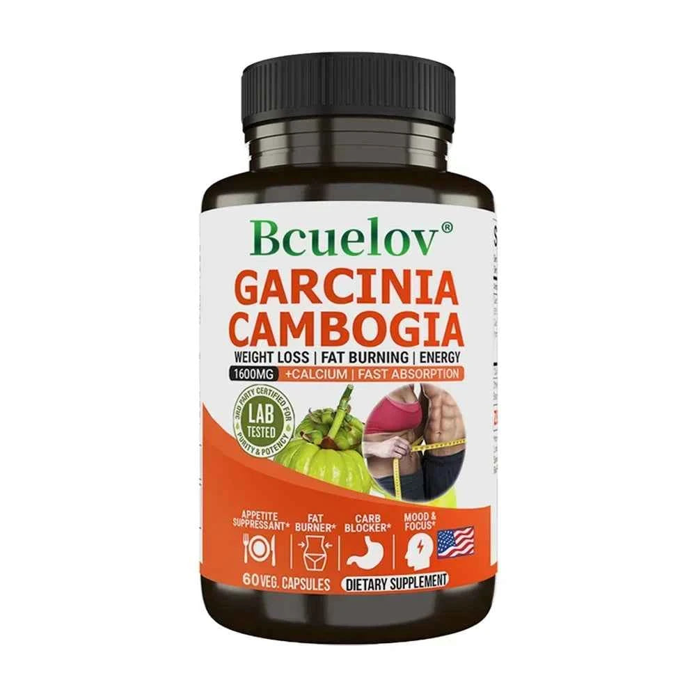 Bcuelov Garcinia Cambogia Capsule for Women & Men Fat Burning, Intestinal Cleansing, weight Management Supplement, NON-GMO