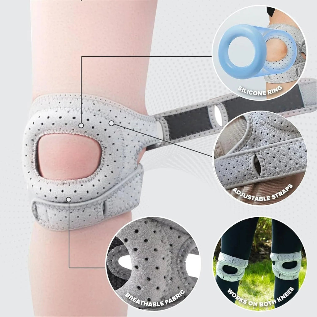 Breathable Patella Knee Band Sports Knee Support Brace Joint Protection Patella Strap For Men Women Running Fitness Healthy supplements