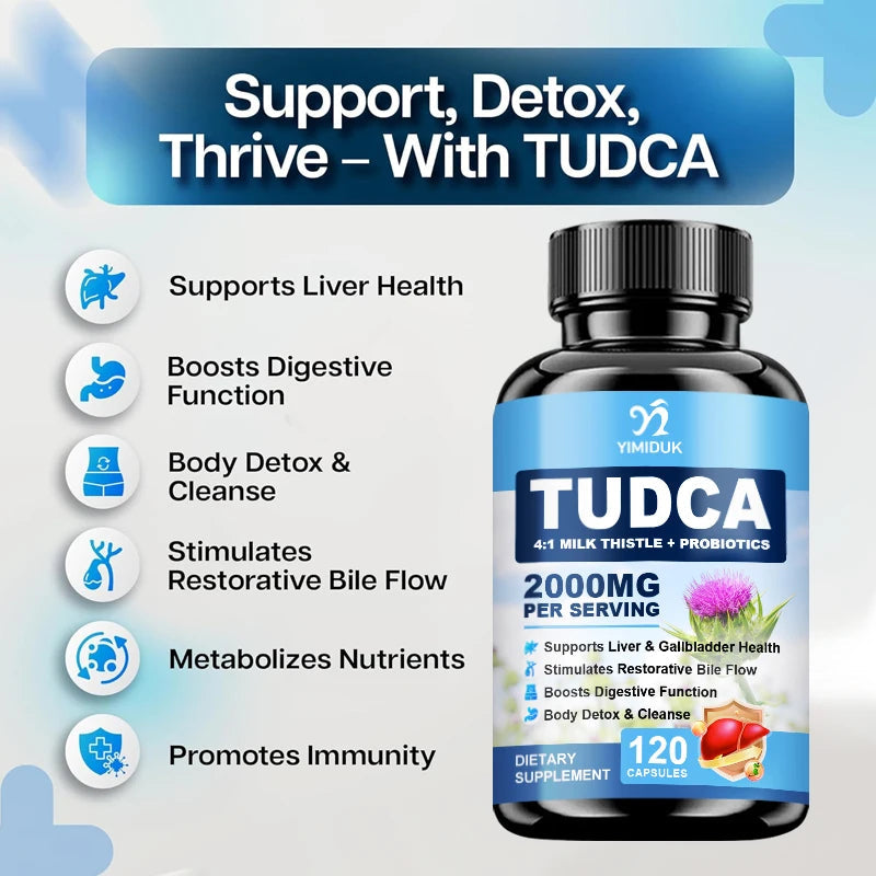 TUDCA Bile Salt Complex Supplement, Support Liver Detox & Anti-Aging, Digestive Health Immune System Men & Women Healthy supplements