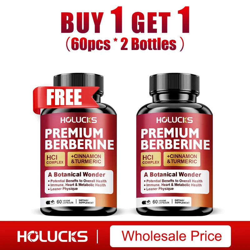 Berberine Supplements, with Cinnamon & Turmeric, Support Metabolic Health, Immune Balance & Wellness  for Daily Life Healthy supplements