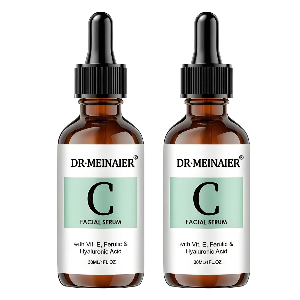 Vitamin C Essence Liquid (20% pure L-ascorbic acid, ferulic acid, vitamin E and hyaluronic acid), suitable for face and eyes,2PC Healthy supplements