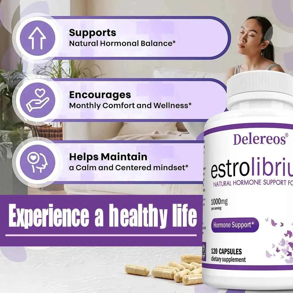Female Hormone Balancing Supplement, Contains Dong Quai, Menopause Relief, Improves Mood, Supports Metabolism