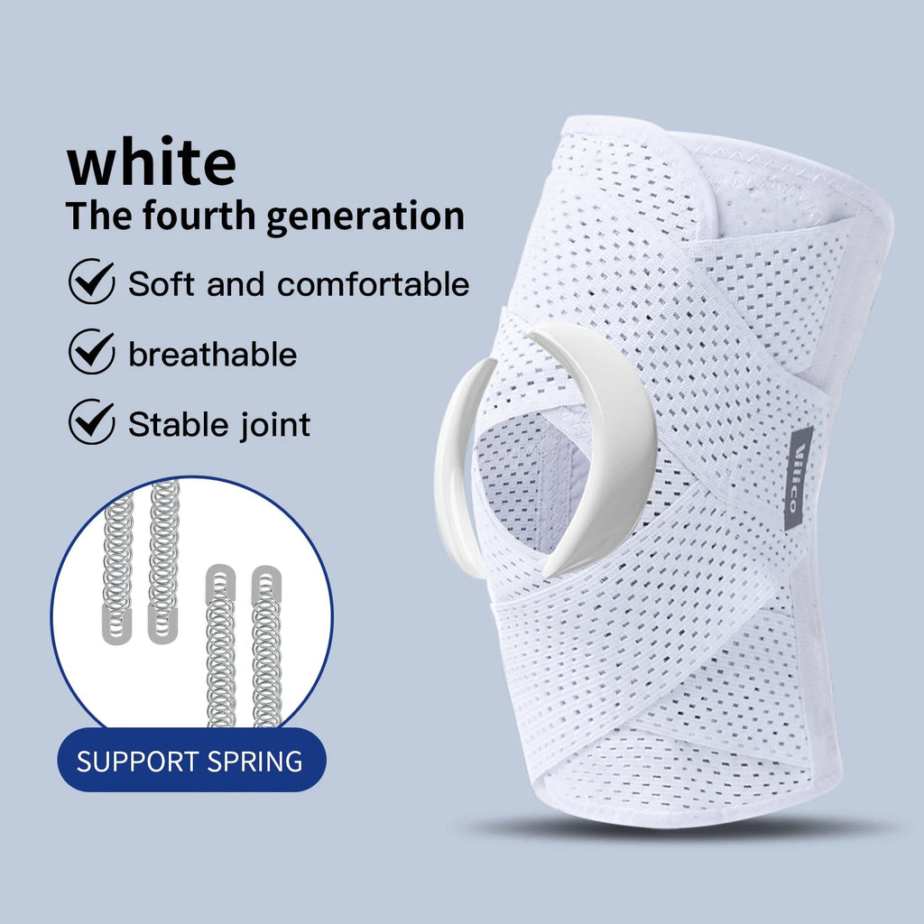 Sports Kneepad Pressurized Elastic Knee Pads Knee Support Joints Protector Fitness Gear Injury Recovery Brace Protector Non-Slip Healthy supplements