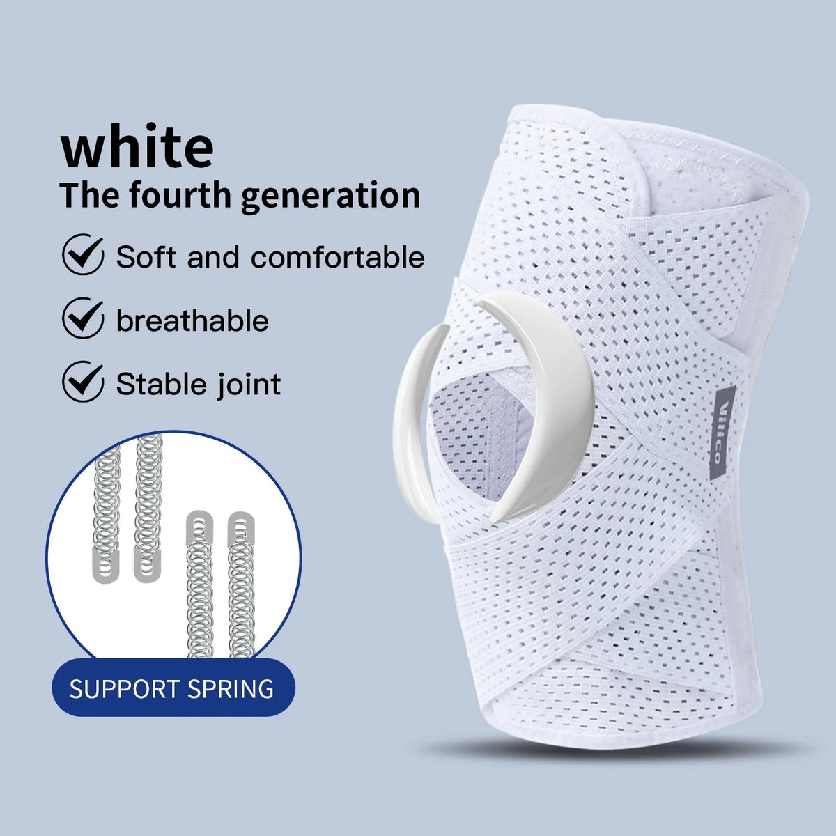 Sports Kneepad Pressurized Elastic Knee Pads Knee Support Joints Protector Fitness Gear Injury Recovery Brace Protector Non-Slip Healthy supplements