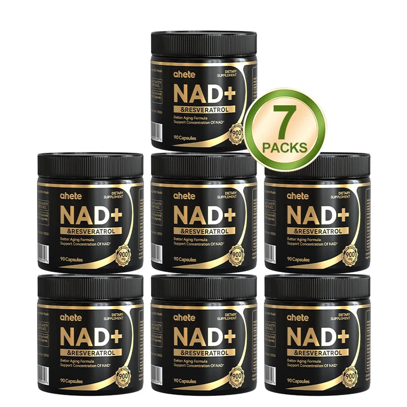 Nad + Resveratrol Supplement - Hypoallergenic, Easy To Swallow MNM For Energy & Overall Wellness. Healthy supplements