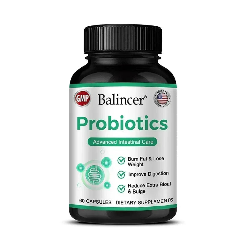 Lactobacillus Probiotic Supplement - Helps Burn Fat Metabolism & Promotes Nutrient Digestion and Gut Health for Adult Men&Women Healthy supplements