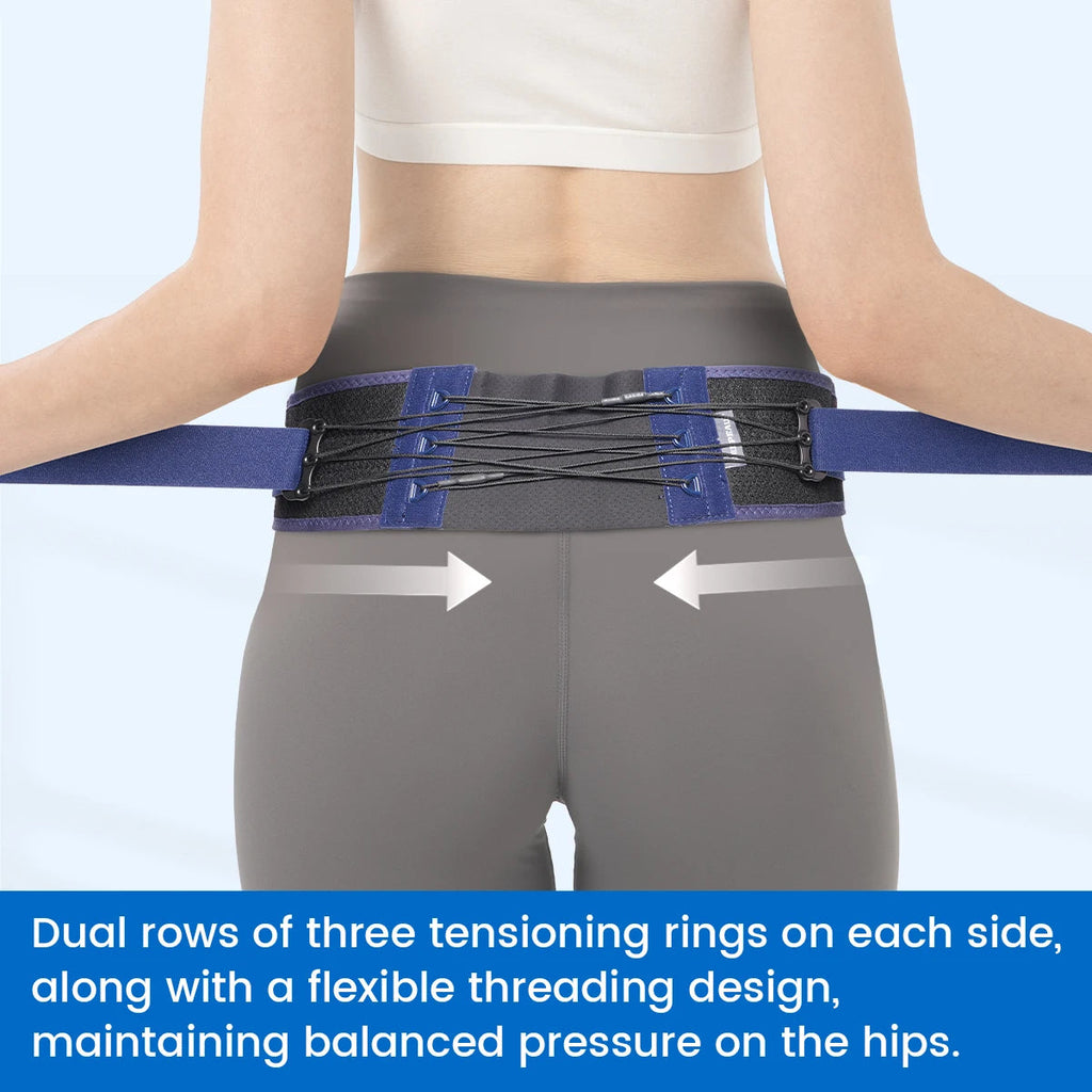 VELPEAU Sacroiliac Si Joint Hip Belt for Men Women, Adjustable Pelvis Support Belt for Sciatica, Lower Back and Lumbar Pain Healthy supplements