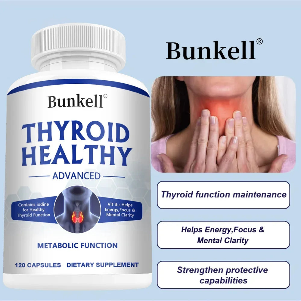 Thyroid Support Supplement for Women and Men, with Iodine, B12 and L-Tyrosine, Supports Hormone Health, Energy and Metabolism Healthy supplements