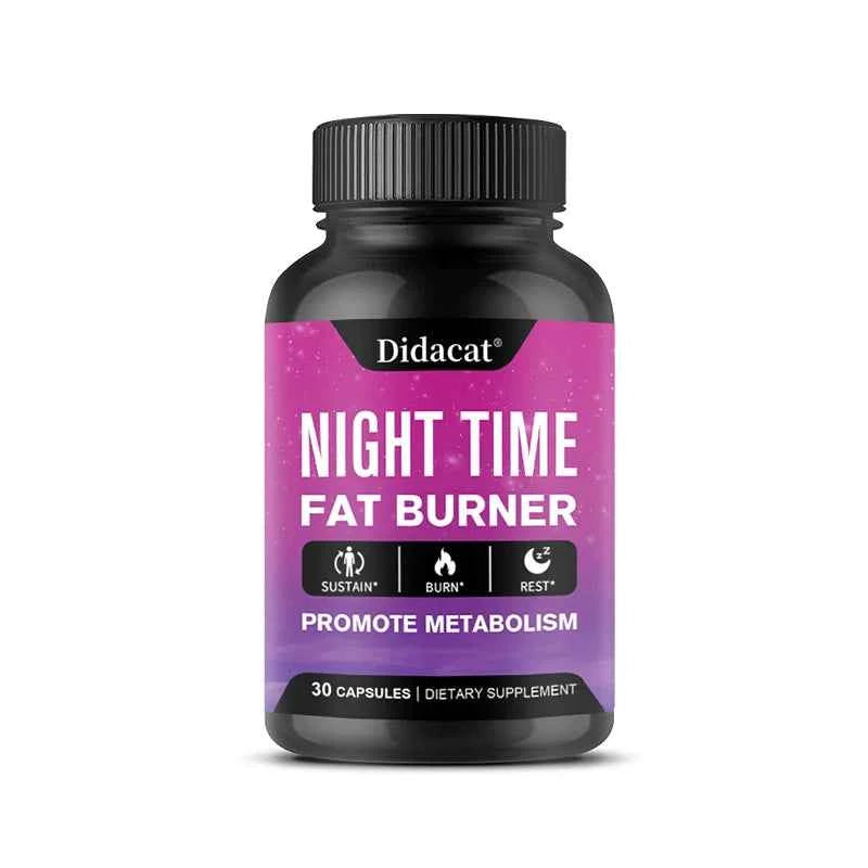 Nighttime Fat Burner - Boosts Metabolism, Suppresses Appetite, Promotes Sleep, Healthy Weight Management Supplement