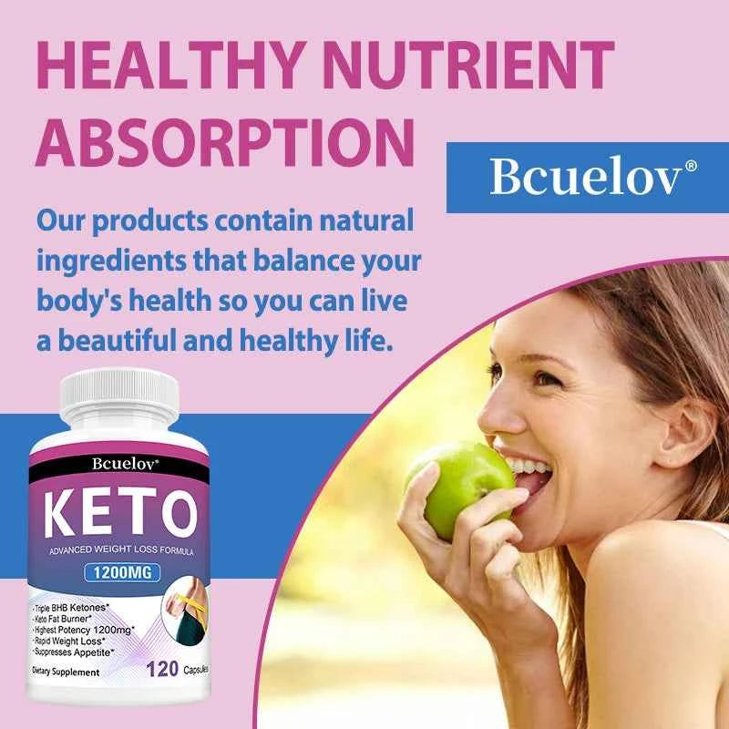 Keto Supplement, 120 Capsules, Supports Keto Diet, for Men and Women, Weight Management, Energy Support, Appetite Control