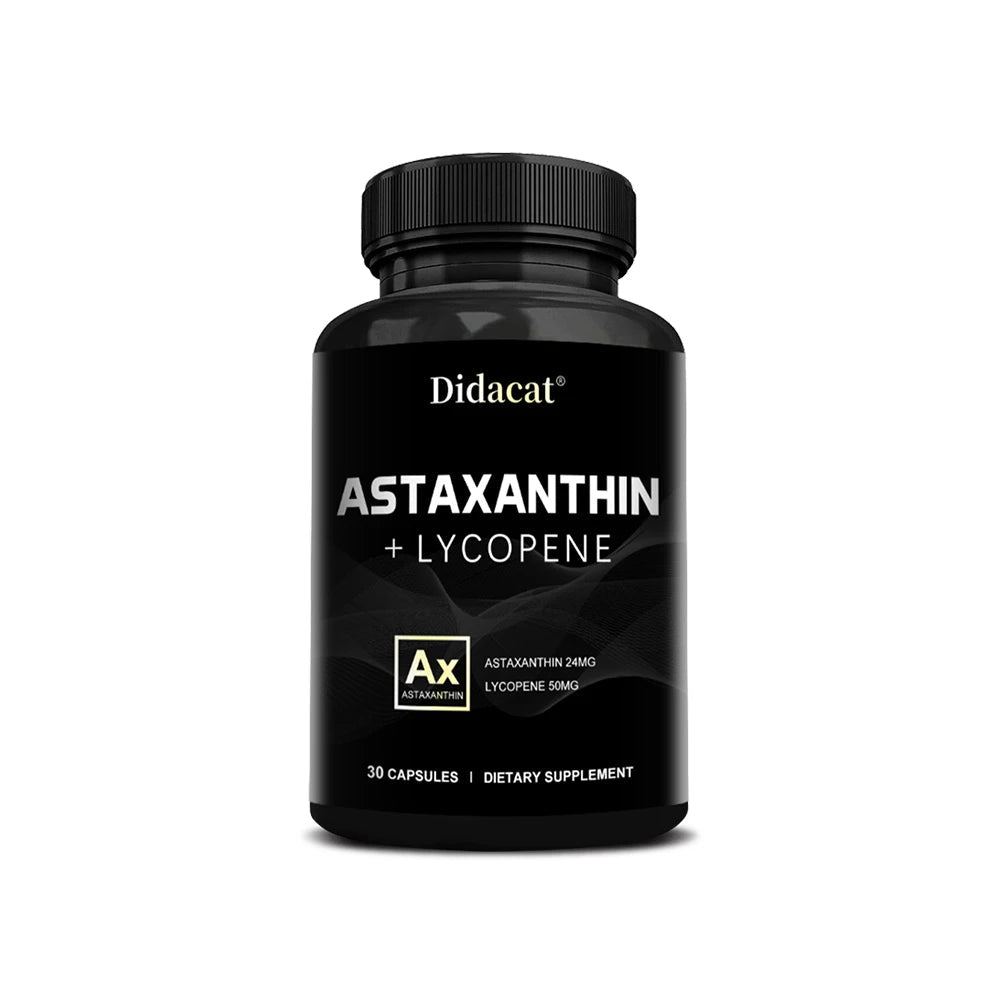 Astaxanthin Supplement for Men and Women | From Haematococcus Pluvialis Microalgae for Eye & Skin Health Support Healthy supplements