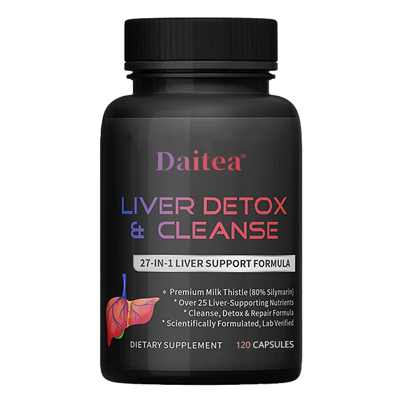 Liver Cleanse Detox Health Supplement With Milk Thistle Supports Healthy Liver Function Men & Women 30/60/120 Capsules Healthy supplements