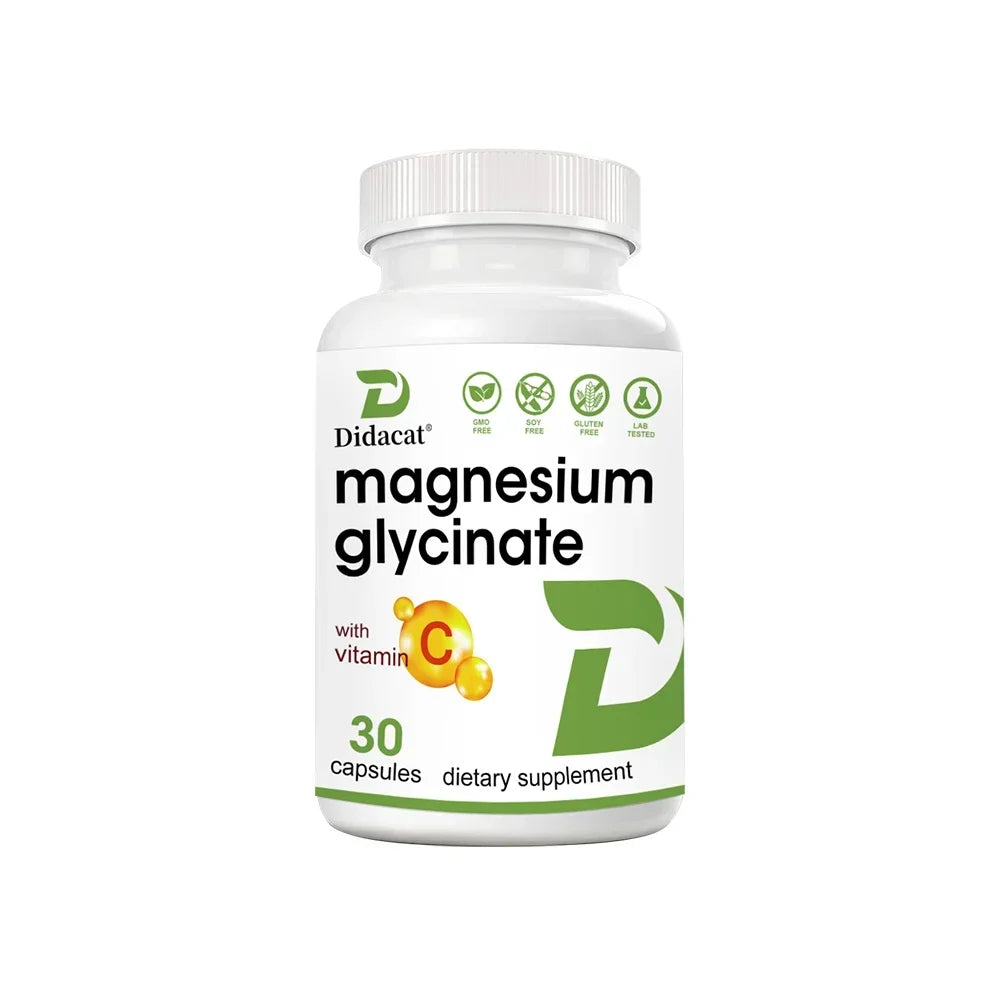 Magnesium Glycinate + Zinc Supplement Capsules, High Absorption, Support Sleep Health, Bone Joint, Brain, Strengthen Immune Healthy supplements