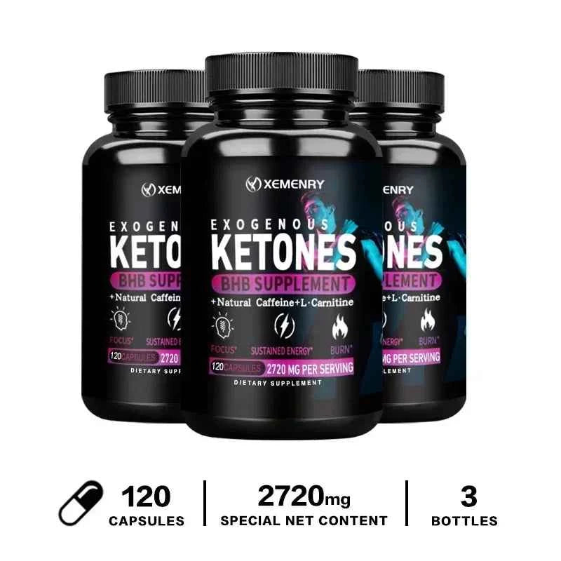 Keto BHB Exogenous Ketone - Fat Burning, Slimming, Appetite Suppressant, Weight Management Supplement, Boosts Metabolism