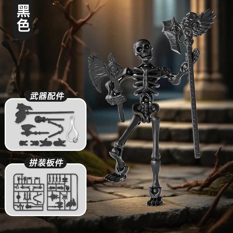 3D Skeleton Model Assembly Toy Multi Joint Mobile Skull and Bone Puppet Decoration Action Figures Anime Gifts Games Toys Healthy supplements