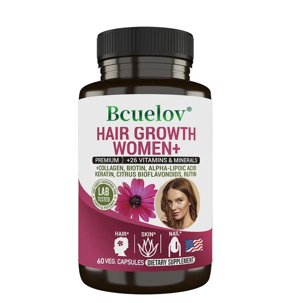 Women Daily Multivitamin Multimineral Capsules, Biotin, Support Hair Skin Nail Joint Bone Heart Health, Boost Energy & Immunity Healthy supplements