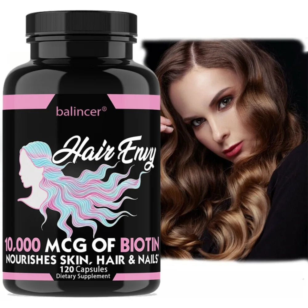 Hair, Skin & Nails Vitamin Supplement with Biotin, Keratin, Antioxidants, Supports Hair, Skin, and Nail Health for Women & Men Healthy supplements