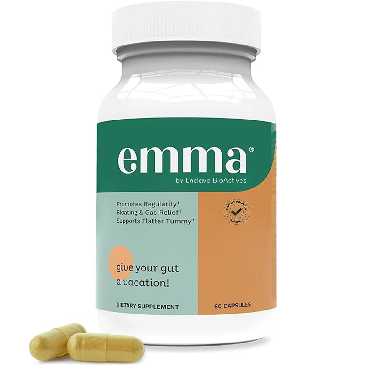 Gut Health Relief Supplement for Men & Women, Leaky Gut & Digestive Support for Constipation, Bloating & Gas Relief, 60 Capsules Healthy supplements