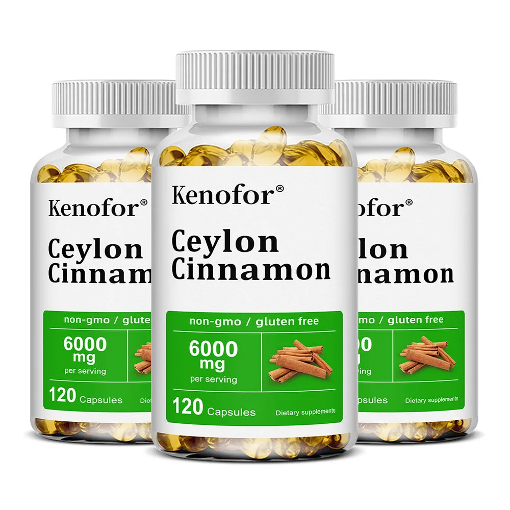 Ceylon Cinnamon Capsules, Support Joint Mobility, Bone Comfort, Digestive, Cardiovascular Wellness, Antioxidant & Immune Balance Healthy supplements