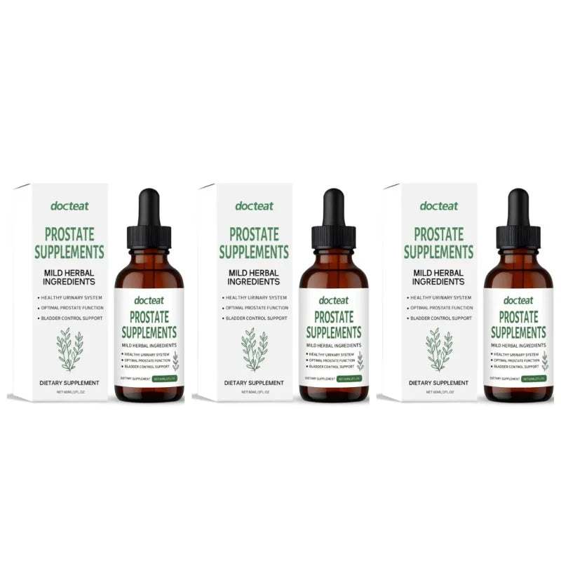 Docteat 60ml Saw Palmetto Drops Supplement Contain Mild Pumpkin Seed and Stinging Nettle Extract Support Urinary System Health Healthy supplements