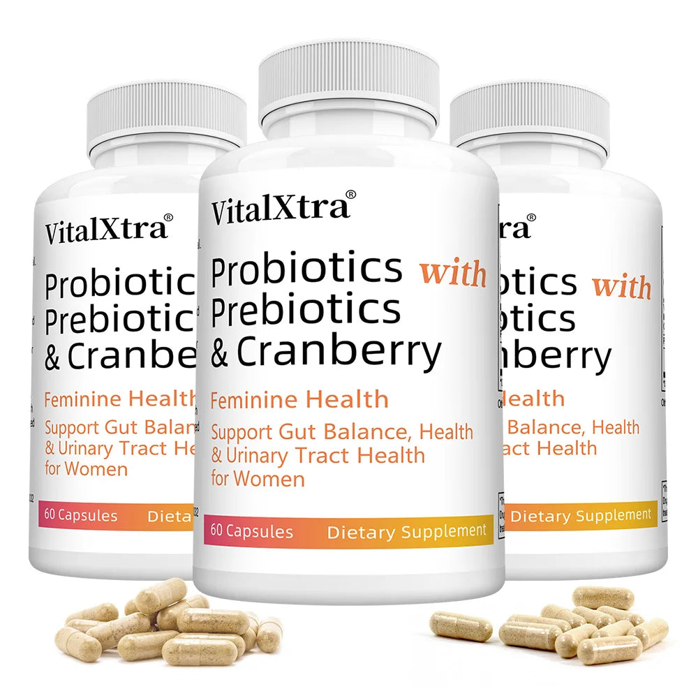 Women’s Probiotic -  Contains Prebiotic Cranberry, Improves Intestinal Health, Improves Digestion, and Relieves Bloating and Gas Healthy supplements