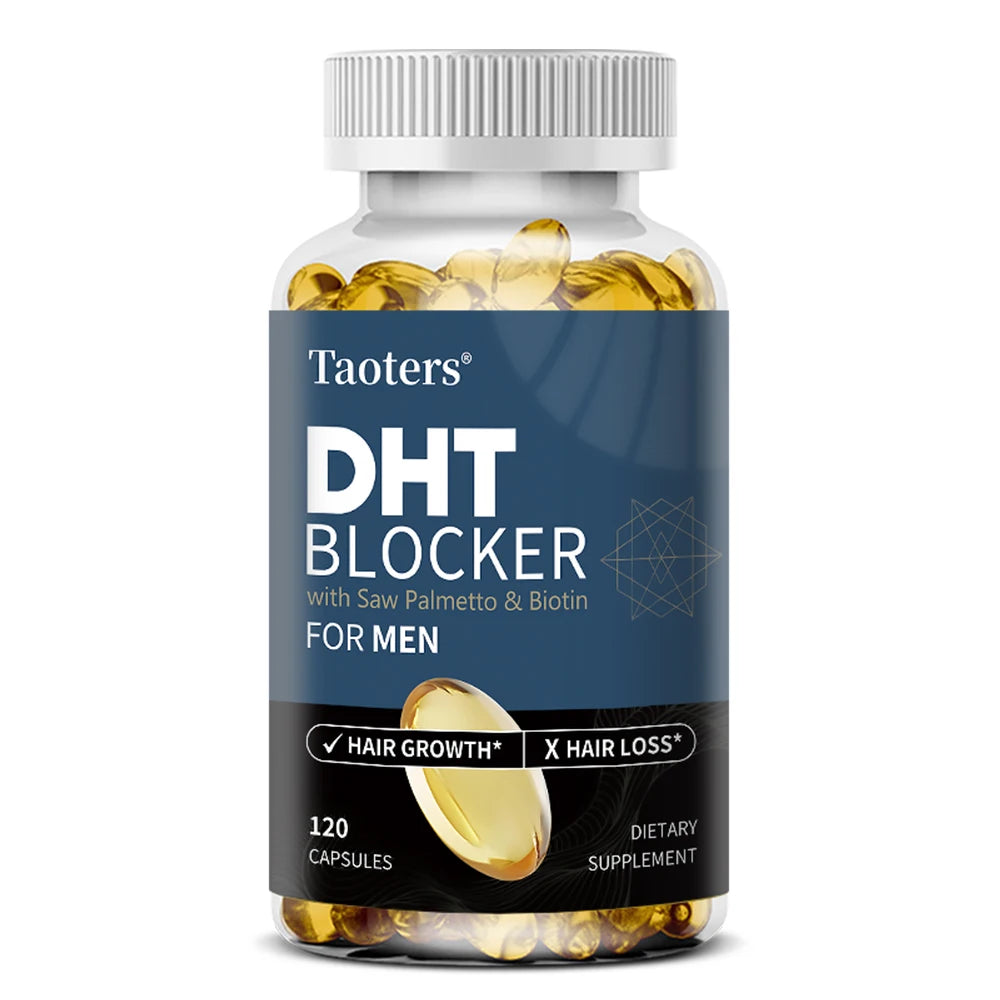 DHT Blocker Hair Growth Supplement with Saw Palmetto, Support Thicker Hair Reduce Thinning & Breakage, Boost Scalp Health Healthy supplements