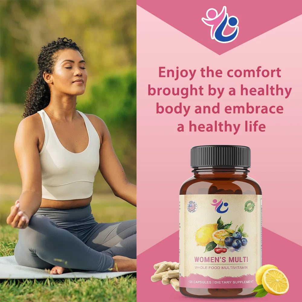 Women’s Multivitamin Capsules with Vitamin A C D E K & Full B Complex, Supports Immunity, Bone, Heart, Skin, Hair & Nails Health Healthy supplements