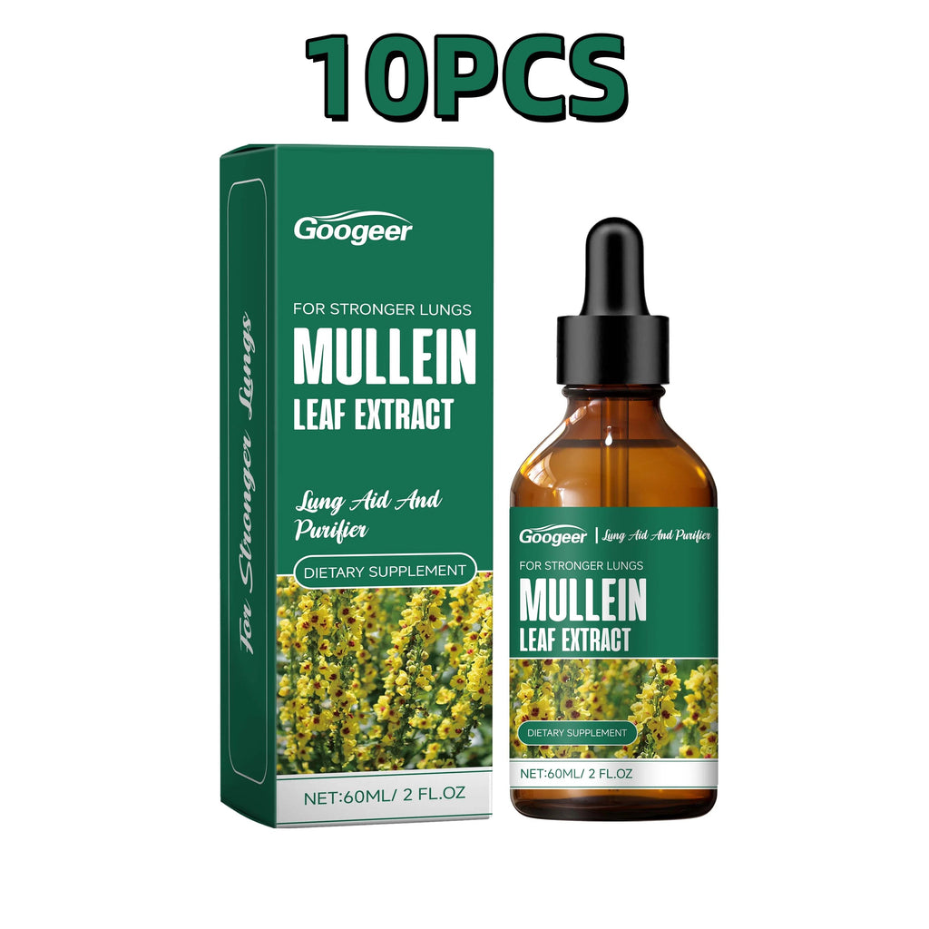 60ml Googeer Mullein Oral Supplement Support Cardio Brain Health Respiratory Comfort Anti Aging Metabolic Boost Heart Wellness Healthy supplements