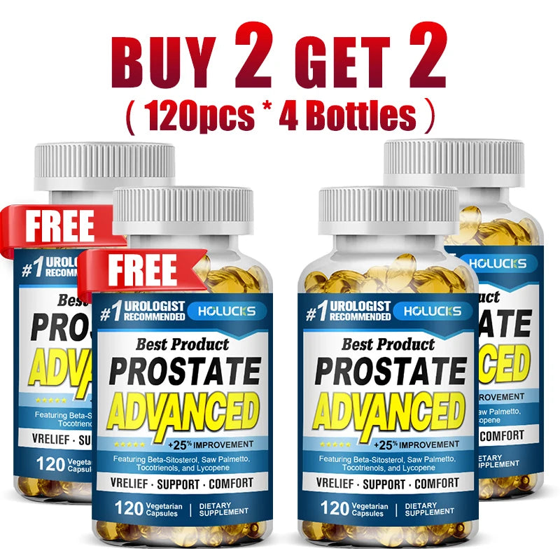 Prostate Advanced Supplement, Support Hair Health, Bladder Health, Reduce Nighttime Urination & Improve Daily Comfort for Men Healthy supplements