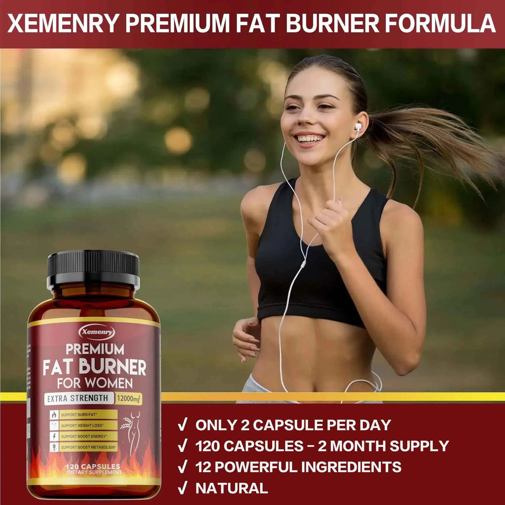 Green Tea Extract Capsules - Fat Burning, Detox, Slimming, Boosts Metabolism and Weight Management Supplement
