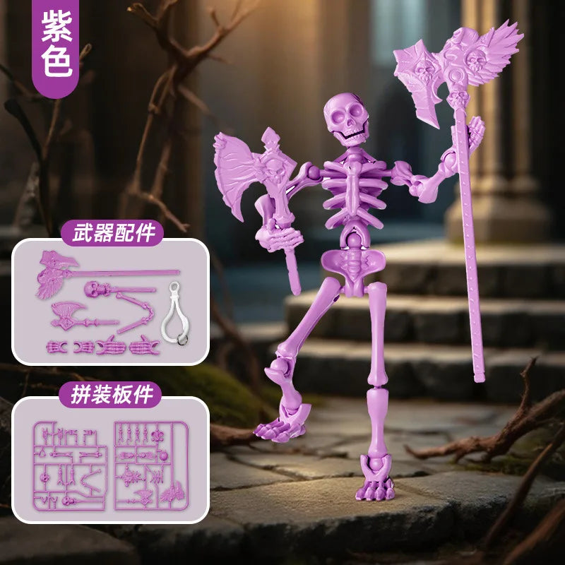 3D Skeleton Model Assembly Toy Multi Joint Mobile Skull and Bone Puppet Decoration Action Figures Anime Gifts Games Toys Healthy supplements